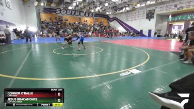 126 Boys Cons. Round 2 - Jesus Bracamonte, Central Union vs Connor O`Balle, Carlsbad