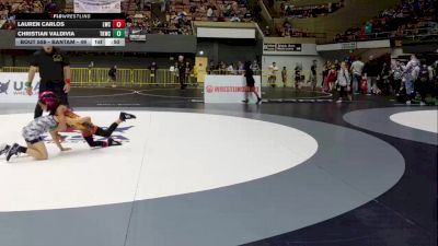Bantam - 49 lbs Cons. Round 4 - Christian Valdivia, Total Kaos Wrestling Club vs Lauren Carlos, Lodi Wrestling Club