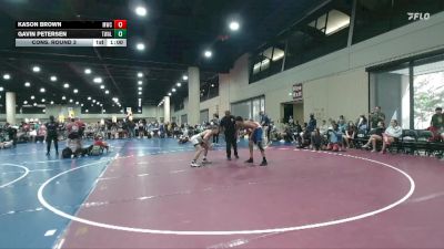 144 lbs Cons. Round 3 - Kason Brown, Missi Wrestling Club vs Gavin Petersen, Trojan Wrestling Academy LLC