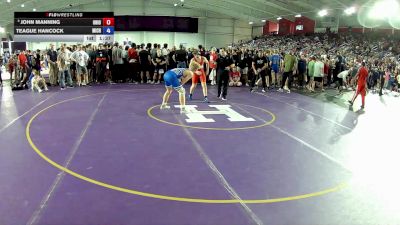 155 lbs Cons. Round 3 - John Manning, Ohio vs Teague Hancock, Michigan