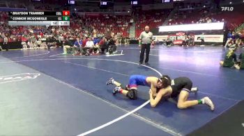3A-106 lbs Champ. Round 2 - Braydon Tranmer, Council Bluffs Abraham Lincoln vs Connor McGonegle, Iowa City, Liberty