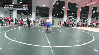 Masters A GR - 100 lbs Champ. Round 2 - Alan Alvarez, Casa De Lucha Wrestling Club vs Austin Craig, All Navy Wrestling