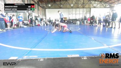 76 lbs Rr Rnd 5 - Kingston Reed, Raw Wrestling Club vs Brinley Leyba, Team Tulsa NDT
