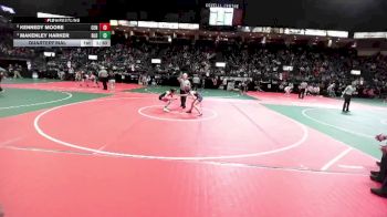92 lbs Quarterfinal - Makenley Harker, BLO2 vs Kennedy Moore, CEN3
