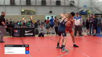 55 kg Round Of 16 - Dyson Kunz, MWC Wrestling Academy vs Logan Johnson, Team Wisconsin