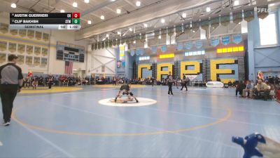 126 lbs Semifinal - Austin Guerrieri, Cape Henlopen H S vs Clif Bakhsh, Saint Marks H S
