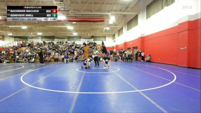 126 lbs Quarterfinal - Mackenzie Macleod, Oyster River vs Genevieve Snell, Windham