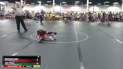 52 lbs Round 1 (6 Team) - Sam Mills, Warhawks Wrestling vs Grayson Bish, Full Circle Red