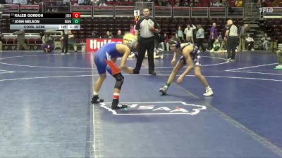 1A-106 lbs Cons. Semi - Kaleb Gordon, Jesup vs Josh Nelson, Nodaway Valley