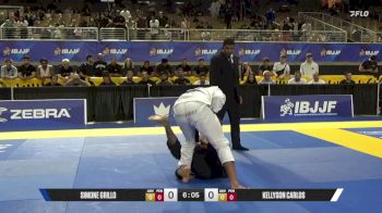 Kellyson Carlos vs Simone Grillo 2026 Pan Jiu Jitsu IBJJF Championship
