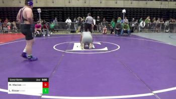 285 lbs Consolation - Marc Macias, Lehighton vs Lucas Risser, Coudersport