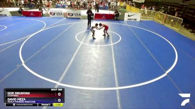 70 lbs 7th Place Match - Gor Sirunyan, California vs David Meza, Visalia Pioneers Wrestling