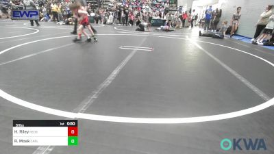 61 lbs Round Of 16 - Hudson Riley, Redskins Wrestling Club vs Ryker Moak, Carl Albert