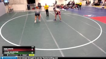 220 lbs Cons. Round 2 - Caleb Salentine, Luxemburg-Casco vs Ron White, Holmen