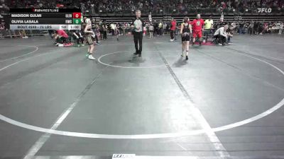 75 lbs Quarterfinal - Madison Gulmi, Glen Rock Panthers vs Olivia LaSala, Fiwc