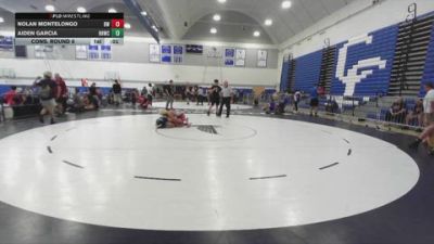 120 lbs Cons. Round 6 - Aiden Garcia, Rough House Wrestling Club vs Nolan Montelongo, Braveheart WC