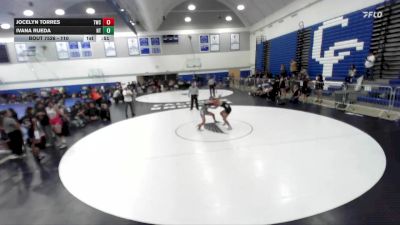 110 lbs 3rd Place Match - Ivana Rueda, North Torrance vs Jocelyn Torres, Threshold Wrestling Club