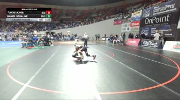 2A/1A Boys 150 Champ. Round 1 - Jude Lichte, Reedsport Boys vs Daniel Segaline, Waldport Boys