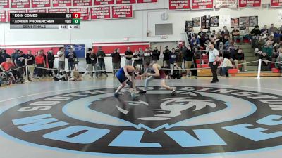 126 lbs Semifinal - Eoin Comes, North Country vs Adrien Provencher, Vergennes