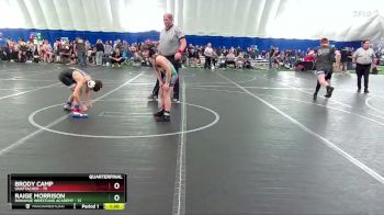 80 lbs Quarterfinal - Raige Morrison, Donahue Wrestling Academy vs Brody Camp, Unattached