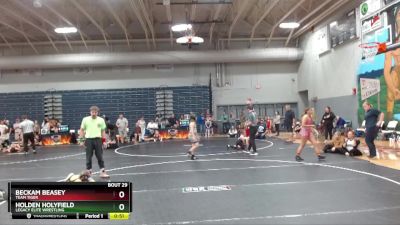 70 lbs Cons. Semi - Beckam Beasey, Team Tiger vs Holden Holyfield, Legacy Elite Wrestling