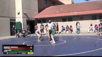 182 lbs Semifinal - Robert Oropeza, Yorba Linda vs Jake Isay, Poway