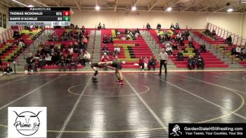 150 lbs Round 2 (3 Team) - Dante D`achille, West Essex Regional vs Thomas McDonald, Mt. Olive