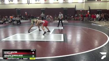 JV-42 lbs Semifinal - Wyatt Wolter, Williamsburg vs Serafim Surguladze, Iowa City, West
