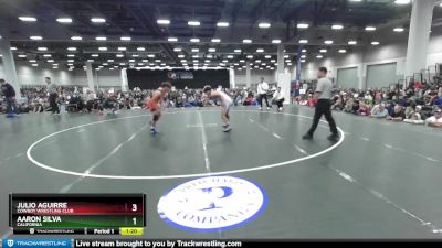 132 lbs Semifinal - Julio Aguirre, Cowboy Wrestling Club vs Aaron Silva, California