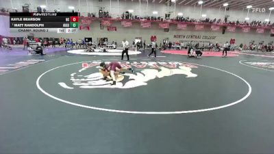 149 lbs Champ. Round 2 - Matt Randolph, Augsburg vs Kayle Bearson, North Central