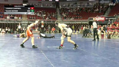 2A-175 lbs 7th Place Match - Blake Mather, West Delaware, Manchester vs Charlie Campbell, Clarion-Goldfield-Dows