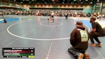 48-53 lbs Round 3 - Madelyn Johnson, Greenwave Youth Wrestling vs Leianna McLaughlin, Nevada Elite Wrestling