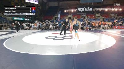 120 lbs Cons. Sub-rd Of 64 - Zavier Acuna, IN vs Paxton Gish, WI