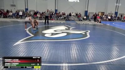 149 lbs Cons. Round 2 - Manny Lucas, Shenandoah University vs Owen Cherry, Roanoke College