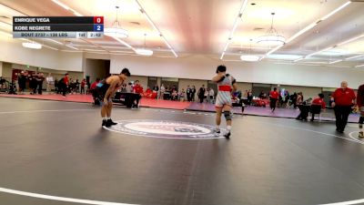 138 lbs Cons. Quarters - Enrique Vega vs Kobe Negrete