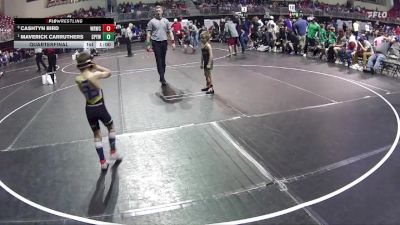 56 lbs Quarterfinal - Maverick Carruthers, St Paul Youth Wrestling vs Cashtyn Bird, Wisner Rec Wrestling Club