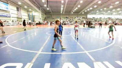 56 lbs Rr Rnd 2 - Cael Vermeulen, Grit Mat Club Blue vs Abrielle Thomas, Broad Axe White