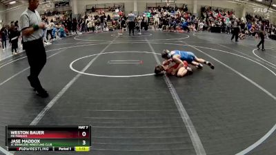 70 lbs Cons. Semi - Jase Maddox, JC Brawlers Wrestling Club vs Weston Bauer, MD Maniacs