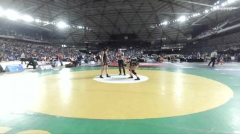 Girls 3A 190 lbs Cons. Round 2 - Lanaya Harris, Marysville Getchell (Girls) vs Breawna Oxford, Ferndale (Girls)