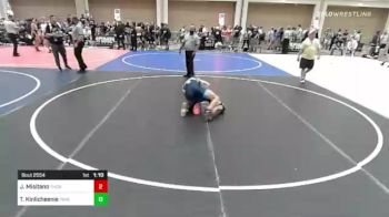 132 lbs Semifinal - Joseph Misitano, Thorobred WC vs Terrell Kinlicheenie, Painted Desert WC