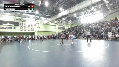 113 lbs Quarterfinal - Jude Perez, Palisades vs Eduardo Sanchez, BANNING