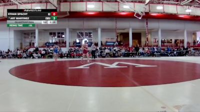 133 lbs Quarterfinal - Art Martinez, Case Western Reserve vs Ethan Spacht, North Central