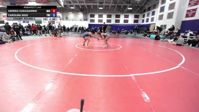 117 lbs Champ. Round 2 - Andrea Karagiannis, Missouri Baptist University vs Carolina Rios, Texas Wesleyan