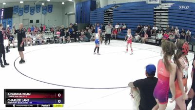 50 lbs Round 3 (6 Team) - Charlee Lane, Nebraska Blue Girls vs Aryanna Bean, Team Iowa Girls