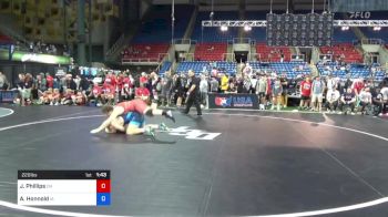 220 lbs Cons 8 #1 - Jackson Phillips, Ohio vs Ashton Honnold, Iowa