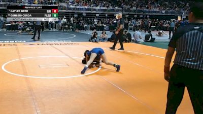 5A 120 lbs Champ. Round 1 - Genesis Cerda, Amarillo Palo Duro vs Kaylee Deer, Burleson