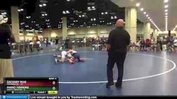 138 lbs Quarterfinals (8 Team) - Zachary Ruiz, Explorer WC vs Mario Hawkins, South Johnston