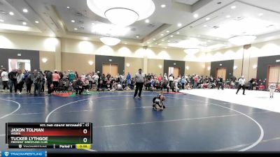 52 lbs Cons. Semi - Jaxon Tolman, Weber vs Tucker Lythgoe, Fremont Wrestling Club