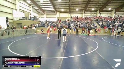 132 lbs Quarterfinal - Aubrie Molina, HI vs Marissa McElreath, UT