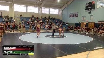 215 lbs Semis & 1st Wb (8 Team) - Ty Brewer, Central Carroll vs Daniel Zaleta, Chestatee